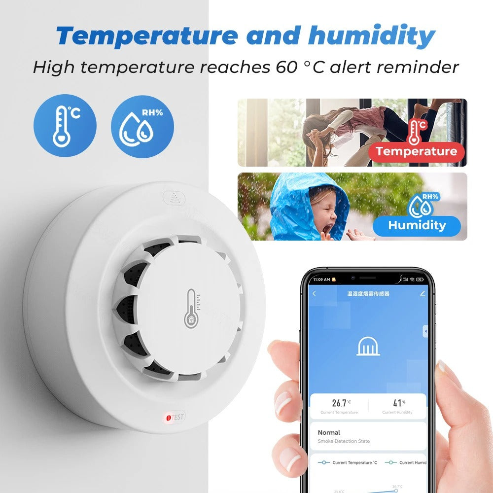 Rapid Response: 3-in-1 Smart Wi-Fi Home Smoke Detector