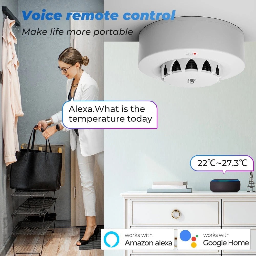 Rapid Response: 3-in-1 Smart Wi-Fi Home Smoke Detector